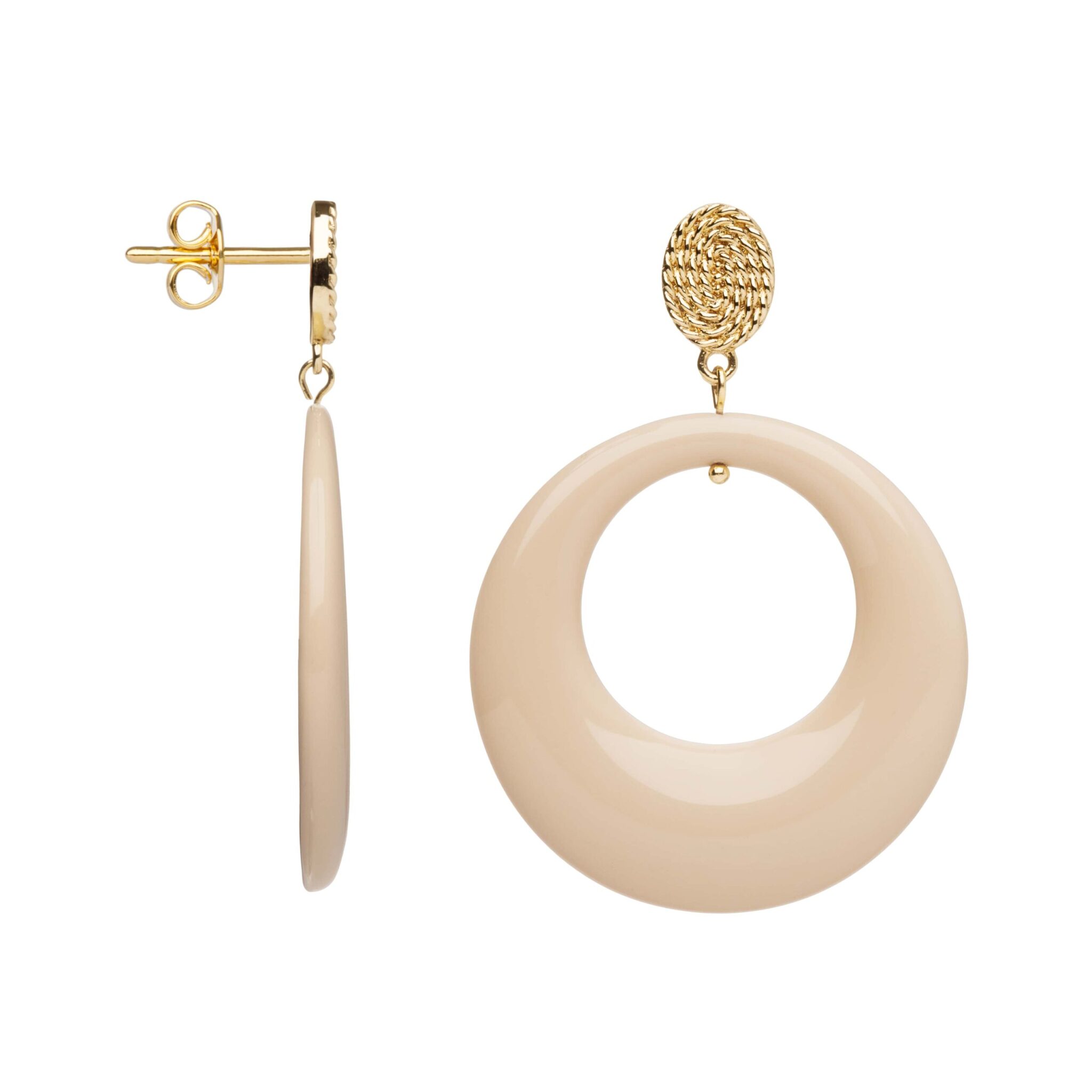Boucles d&rsquo;oreilles Plaqué or 18 carats