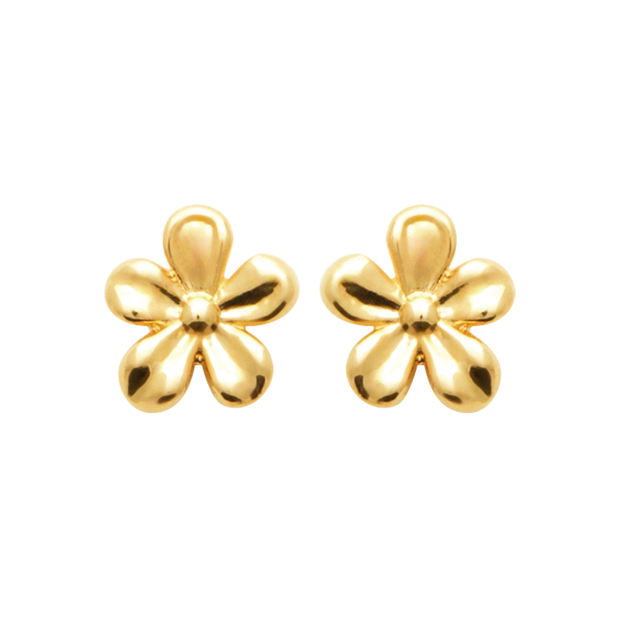 Boucles d’oreilles fleur en plaqué or – Douceur & éclat printanier