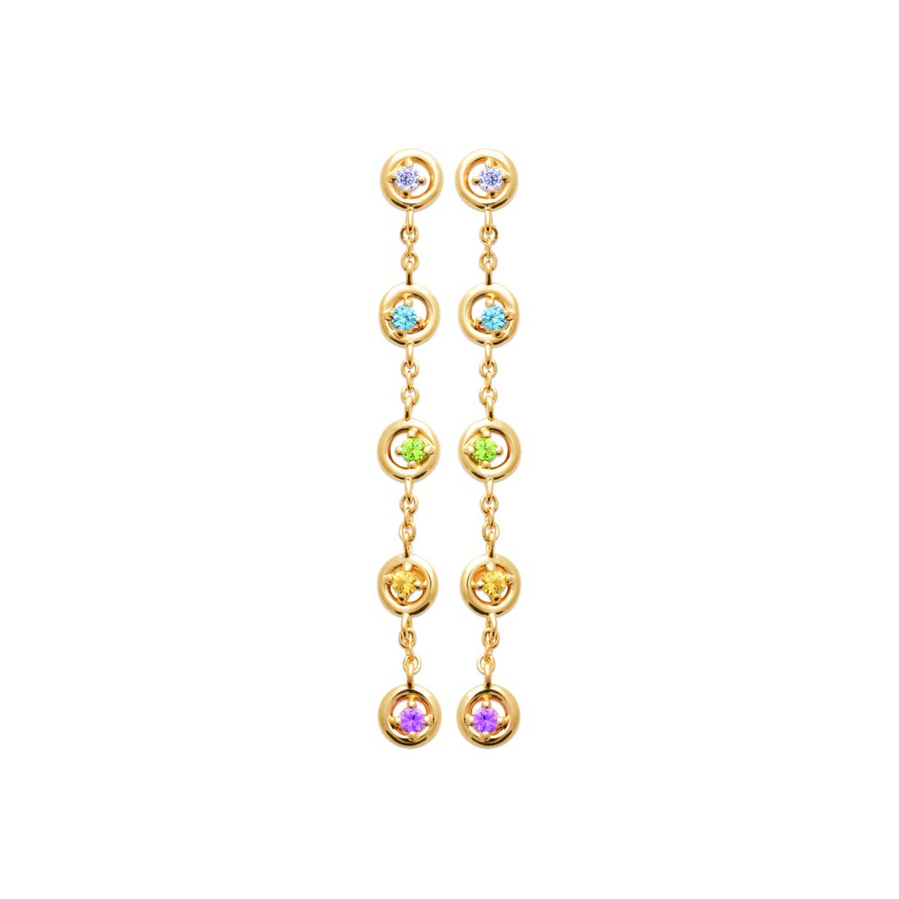 boucles-longues-multicolores-plaque-or