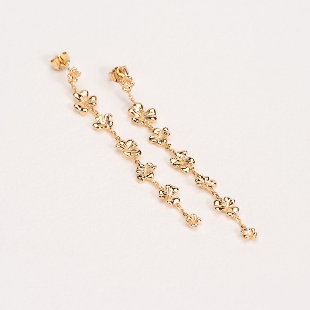 boucles-doreilles-romane-plaque-or-18-carats-delicates-fleurs