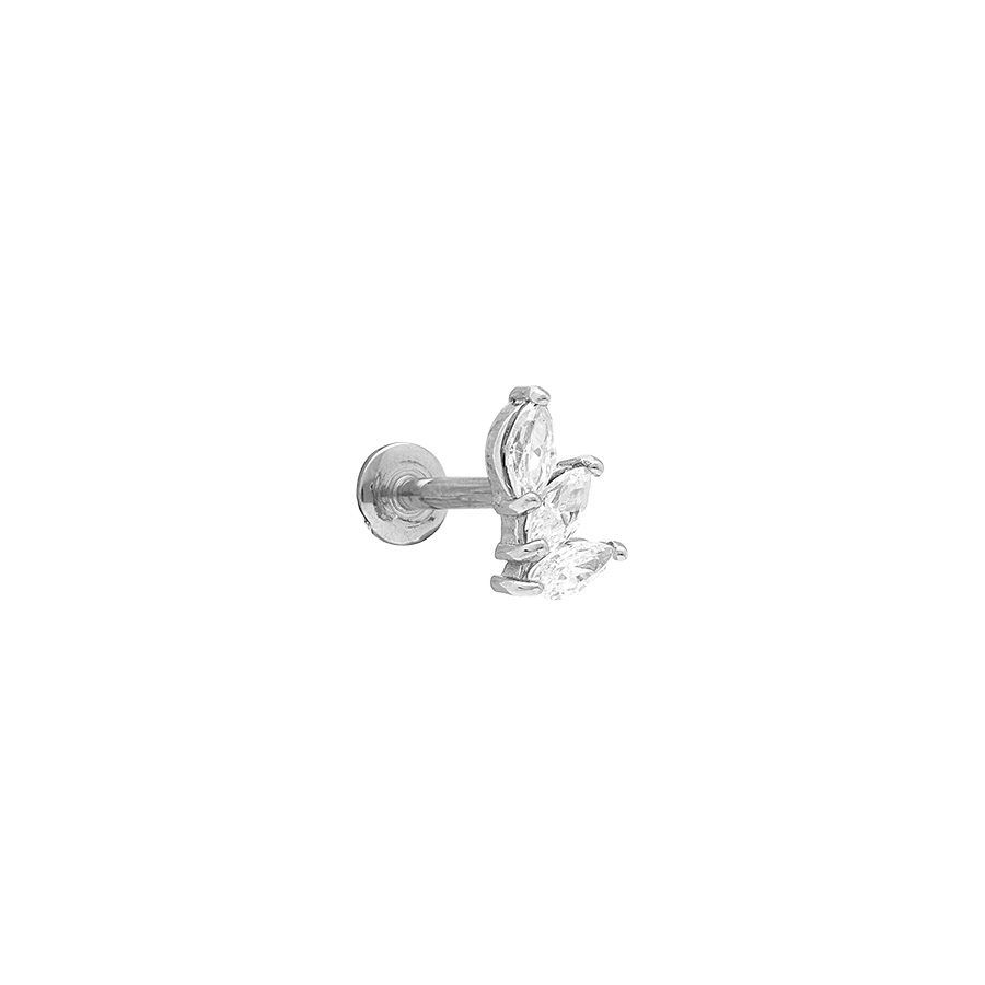 piercing-elisa-silver-acier-chirurgical-zircons