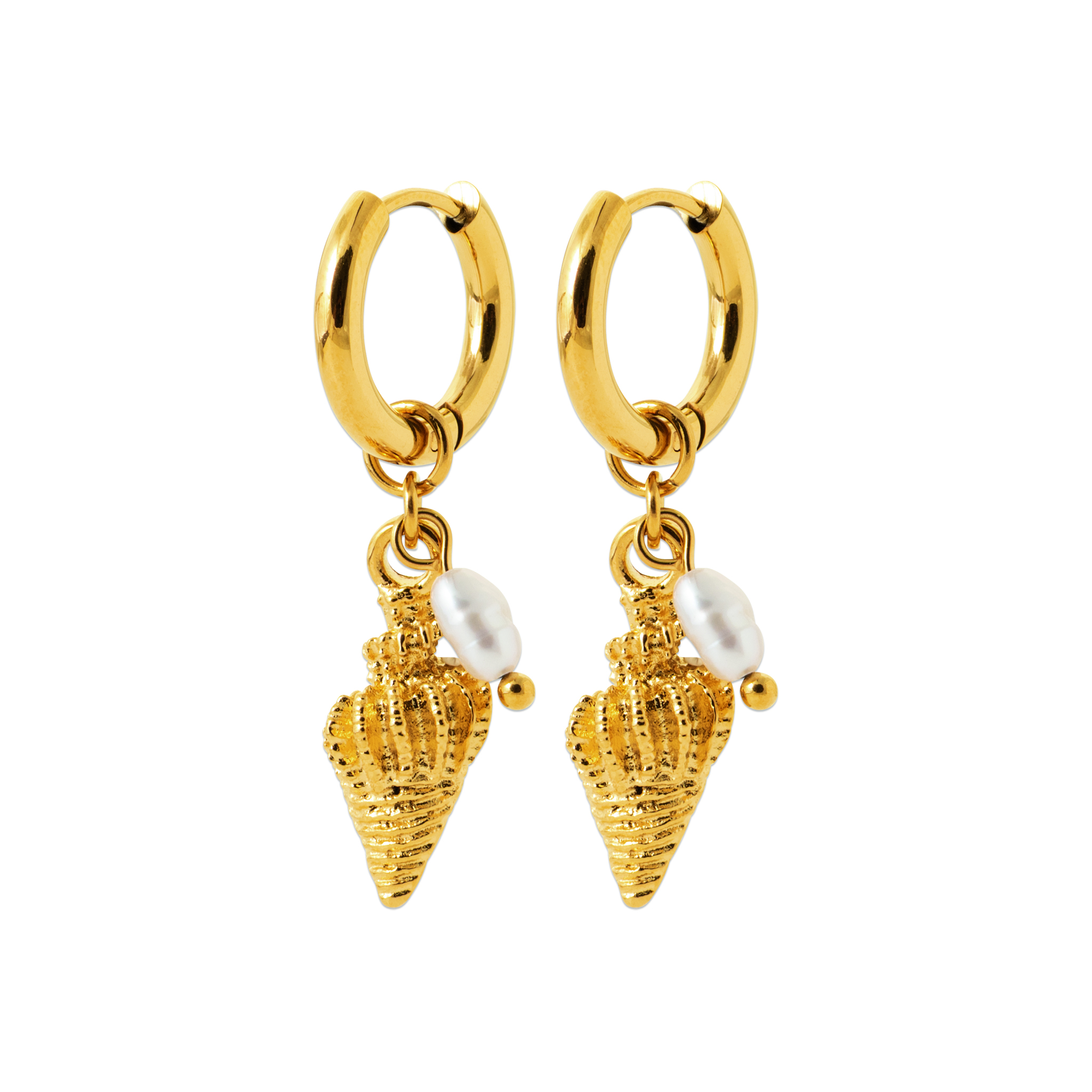 Boucles Maya Acier Doré