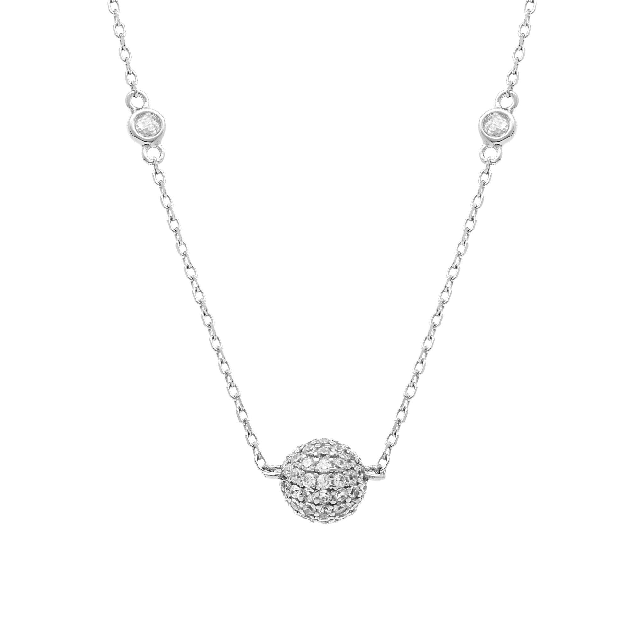 Collier Mila Argent & Zirconium