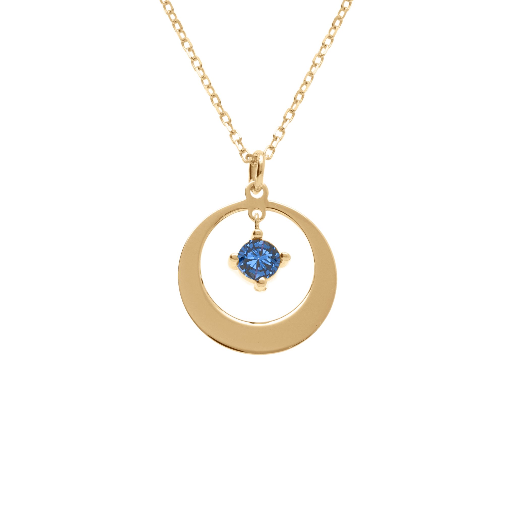 💙 Collier Plaqué Or  “Éclat Azur” 💙