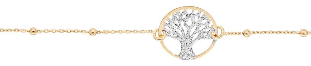 Bracelet ÉLORIA Arbre de Vie en Argent Doré