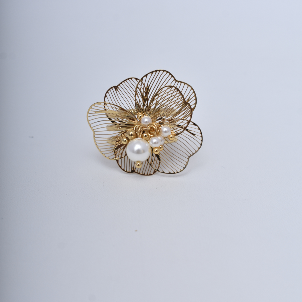 bague-fleur-doree-acier-inoxydable-femme