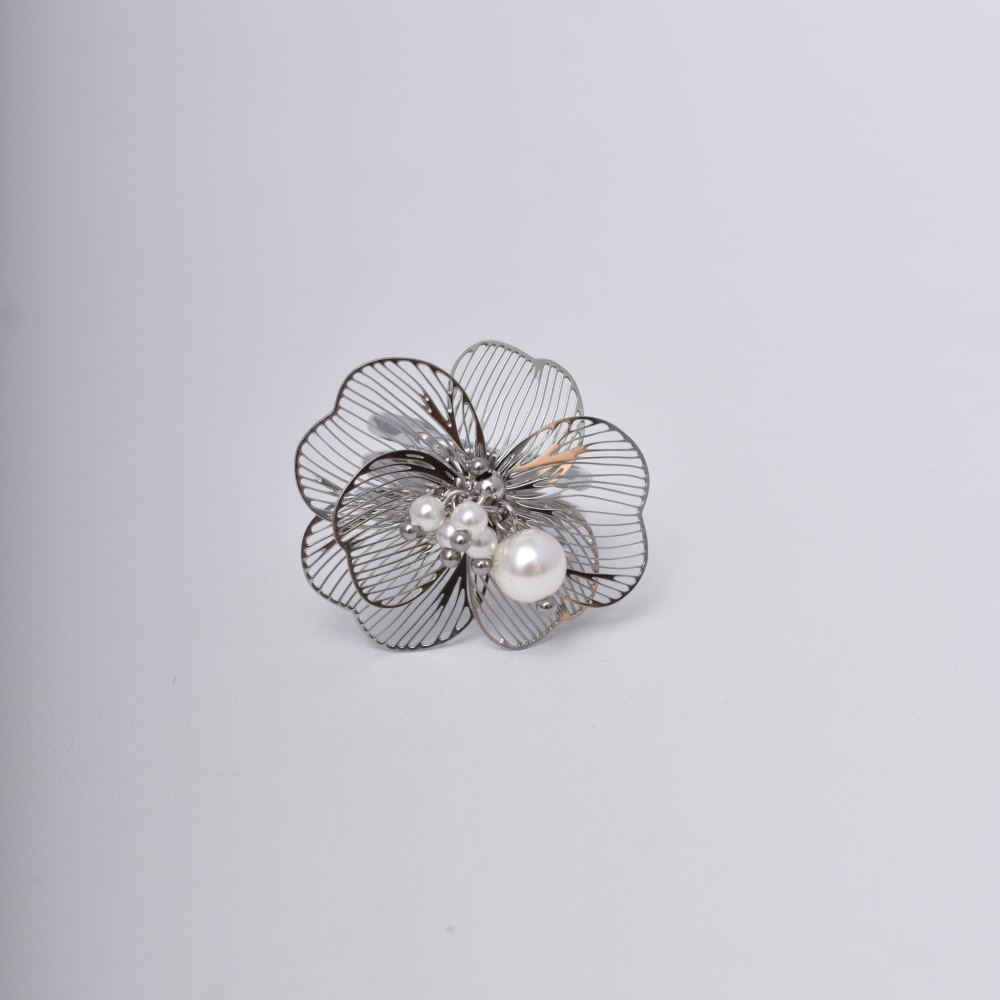 bague-fleur-acier-inoxydable-femme